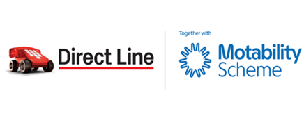 DirectLine together with Motability logo
